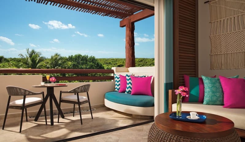 SECRETS MAROMA BEACH RESORT - JUNIOR SUITE TROPICAL VIEW BALCONY